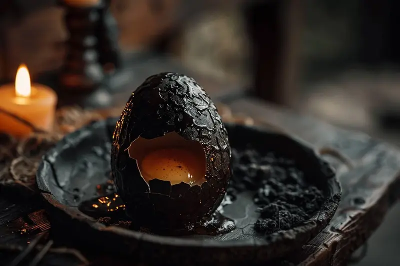 Œuf de corbeau : la recette noire qui étonne, sans œuf sauvage