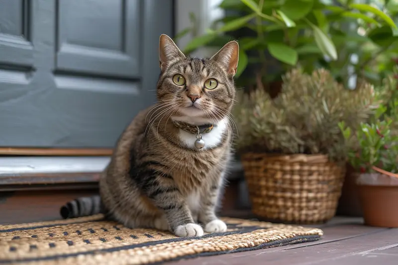 Chat inconnu devant votre porte : les bons réflexes pour l’aider sans risque