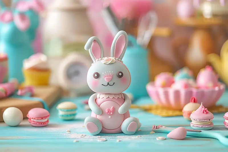 Comment modeler un lapin en pâte à sucre : tutoriel pas à pas