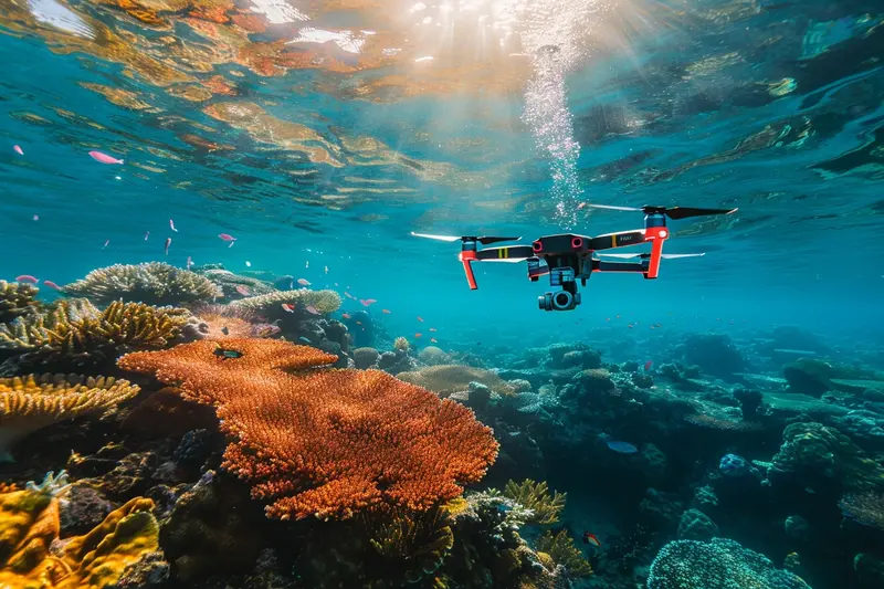 Utiliser un drone sous-marin pour étudier les coraux fluorescents : méthode complète