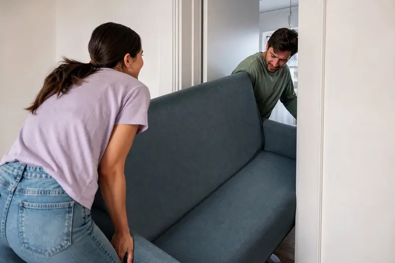 Le canapé ne passe pas par la porte : comment le rentrer sans le démonter ni renoncer