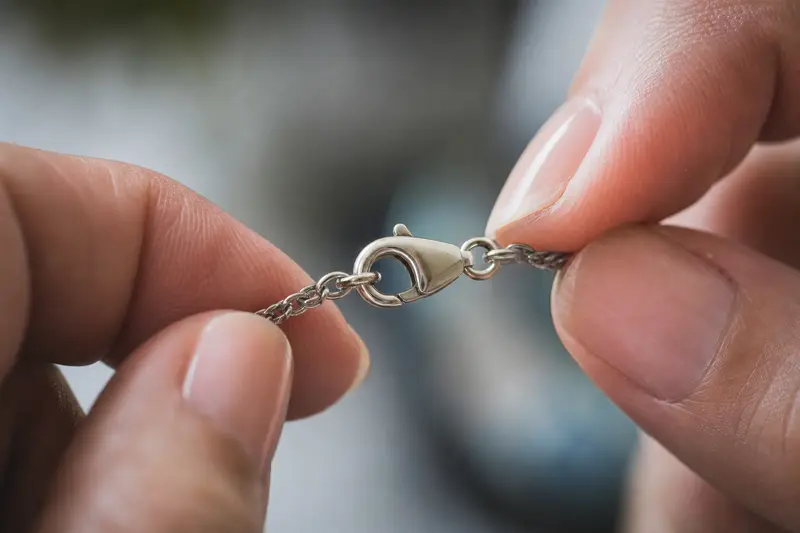 Le fermoir d'un collier s'ouvre tout seul régulièrement : comment le sécuriser vraiment